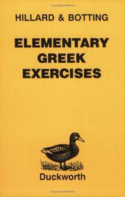 Cover of: Elementary Greek Exercises by A. E. Hillard