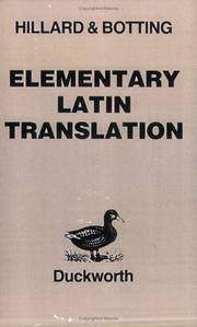 Cover of: Elementary Latin Translation (Latin Language)