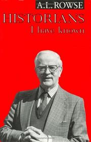 Cover of: Historians I Have Known