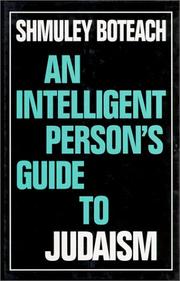 Cover of: An Intelligent Person's Guide to Judaism (Intelligent Person's Guide Series) (Intelligent Person's Guide Series)