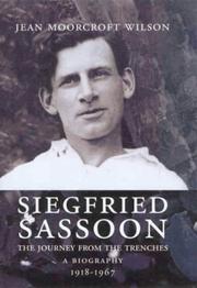 Cover of: Siegfried Sassoon by Jean Moorcroft Wilson