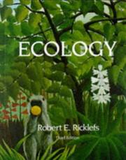 Ecology by Robert E. Ricklefs, Gary Miller