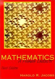 Cover of: Mathematics, a human endeavor by Harold R. Jacobs