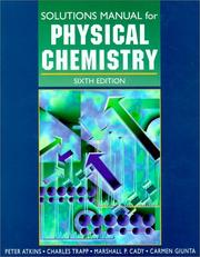 Cover of: Physical Chemistry (Solutions Manual)