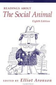 Cover of: Readings about the social animal