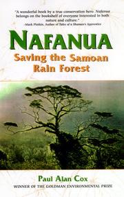 Cover of: Nafanua by Paul Alan Cox