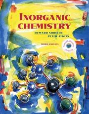 Cover of: Inorganic Chemistry, Third Edition w/CD by Duward Shriver, Peter Atkins