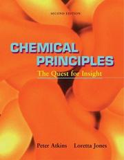 Cover of: Chemical principles by P. W. Atkins