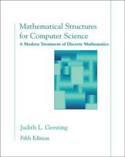 Cover of: Mathematical structures for computer science by Judith L. Gersting, Judith L. Gersting
