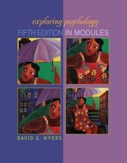 Cover of: Exploring Psychology, Fifth Edition in Modules