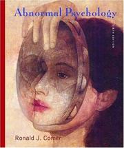 Cover of: Abnormal Psychology by Ronald J. Comer