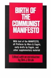 Cover of: Birth of the Communist Manifesto