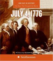 Cover of: One Day in History: July 4, 1776 (One Day in History)