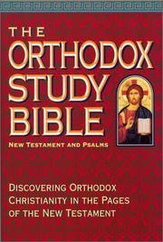 Cover of: The Orthodox Study Bible: New Testament and Psalms