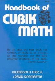 Cover of: Handbook of Cubik Math by Alexander Frey Jr., David Singmaster