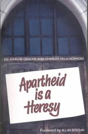 Cover of: Apartheid Is a Heresy P (Anselm)