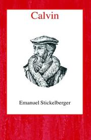 Cover of: Calvin by Emanuel Stickelberger