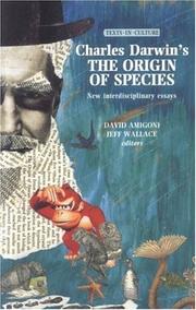 Cover of: Charles Darwin's the origin of species: new interdisciplinary essays