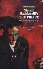 Cover of: Niccolo Machiavelli's the Prince : New Interdisciplinary Essays (Texts in Culture)