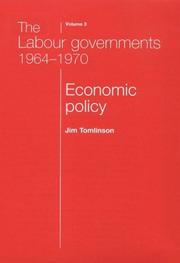 Cover of: The Labour Governments 1964-70, Volume 3 | James Tomlinson