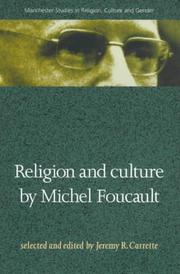 Cover of: Religion and Culture (Manchester Studies in Religion, Culture & Society)