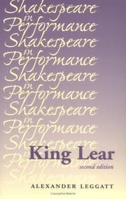 Cover of: King Lear by Alexander Leggatt