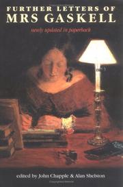 Cover of: Further Letters of Mrs. Gaskell