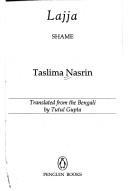 Cover of: Lajja = by Tasalimā Nāsarina