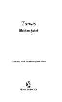 Cover of: Tamas | Bhisham Sahni