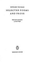 Cover of: Selected Poems and Prose (English Library)