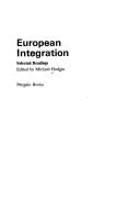 Cover of: European integration: Selected readings (Penguin education)