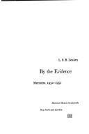 By the evidence by Leakey, L. S. B.