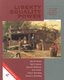 Cover of: Liberty, Equality, Power: A History of the American People