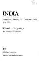 Cover of: India by Robert L. Hardgrave