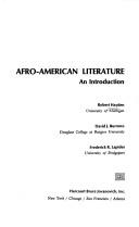 Cover of: Afro American Literature: An Introduction