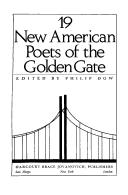 Cover of: 19 new American poets of the Golden Gate by edited by Philip Dow.