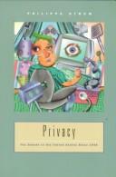 Cover of: Privacy: The Debate in the United States Since 1945 (Harbrace Books on America Since 1945)