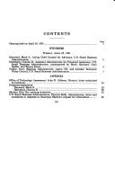 Cover of: SBA rural development programs: hearing before the Subcommittee on Procurement, Tourism, and Rural Development of the Committee on Small Business, House of Representatives, One Hundred Second Congress, first session, Washington, DC, April 23, 1991.