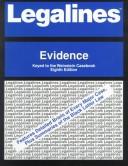 Cover of: Evidence: adaptable to eighth edition of Weinstein casebook