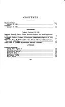 Cover of: The U.S. economy: current performance and options for promoting long-term growth : hearing before the Subcommittee on Economic Stabilization of the Committee on Banking, Finance, and Urban Affairs, House of Representatives, One Hundred Second Congress, second session, January 28, 1992.