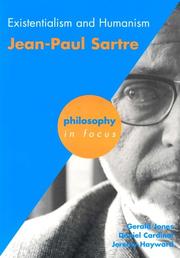 Cover of: Existentialism and Humanism: Jean-paul Sarte (Philosophy in Focus)