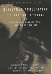Cover of: Les Onze Milles Verges: Or the Amorous Adventures of Prince Mony Vibescu (Peter Owen Modern Classics)