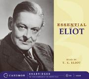 Cover of: Essential Eliot CD (Caedmon Essentials) by T. S. Eliot