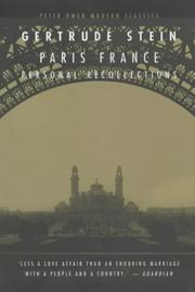 Cover of: Paris France (Peter Owen Modern Classic)