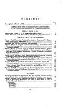 Cover of: Alternative uses of agricultural commodities by United States. Congress. Senate. Committee on Agriculture, Nutrition, and Forestry. Subcommittee on Agricultural Research and General Legislation.