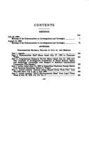 Cover of: Meetings, to subpoena appearance of employees of the Department of Justice and the FBI and to subpoena production of documents from Rockwell International Corporation by United States. Congress. House. Committee on Science, Space, and Technology. Subcommittee on Investigations and Oversight.