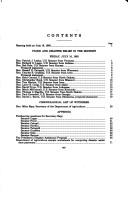 Cover of: Flood and disaster relief in the Midwest: hearing before the Committee on Agriculture, Nutrition, and Forestry, United States Senate, One Hundred Third Congress, first session, on the scope and components of federal disaster relief in the flood-ravaged Midwest, July 16, 1993.