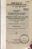 Cover of: Hearing on H.R. 1231, the Davis-Bacon reform bill of 1993: hearing before the Subcommittee on Labor Standards, Occupational Health, and Safety of the Committee on Education and Labor, House of Representatives, One Hundred Third Congress, first session, hearing held in Washington, DC, May 4, 1993.