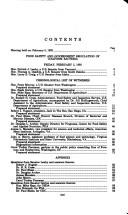 Cover of: Food safety and government regulation of coliform bacteria by United States. Congress. Senate. Committee on Agriculture, Nutrition, and Forestry. Subcommittee on Agricultural Research, Conservation, Forestry, and General Legislation.