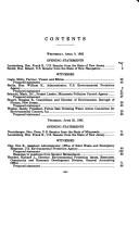 Cover of: Superfund oversight: hearings before the Subcommittee on Superfund, Ocean, and Water Protection of the Committee on Environment and Public Works, United States Senate, One Hundred Second Congress, second session.